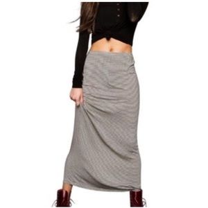 Brandy Melville • made in Italy striped maxi skirt